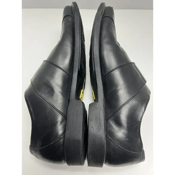 Dr. Martens Men’s Black Leather Monk Strap Loafers Buckle Y2K Size 10M