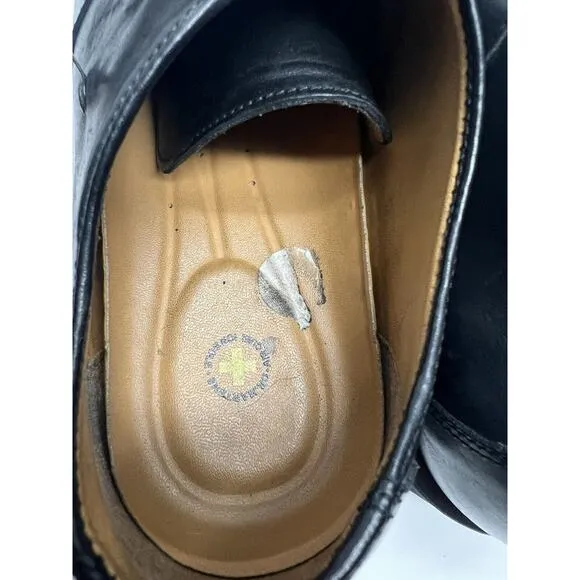 Dr. Martens Men’s Black Leather Monk Strap Loafers Buckle Y2K Size 10M