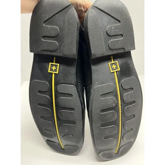 Dr. Martens Men’s Black Leather Monk Strap Loafers Buckle Y2K Size 10M