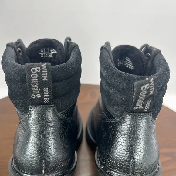 Dr. Martens Persephone Boots Women's 8 Black Leather Chunky Platform Lug Lace Up