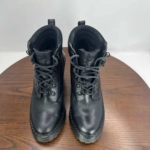 Dr. Martens Persephone Boots Women's 8 Black Leather Chunky Platform Lug Lace Up
