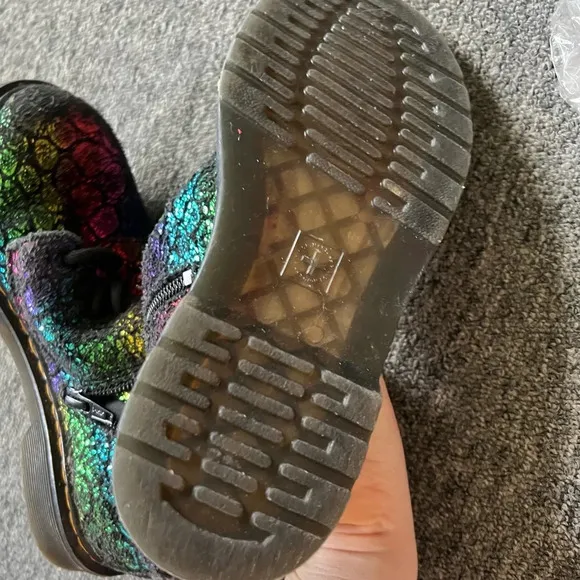 Dr Martens Rainbow Scale 1460 Boots, size 34
