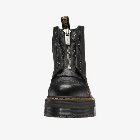 dr martens sinclair platform boots milled napa leather