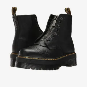 dr martens sinclair platform boots milled napa leather