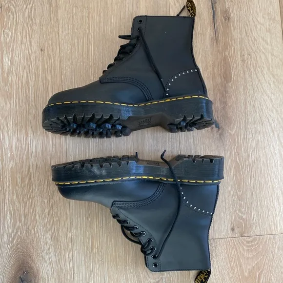 Dr. Marten’s Skull Rivet Platform Boots