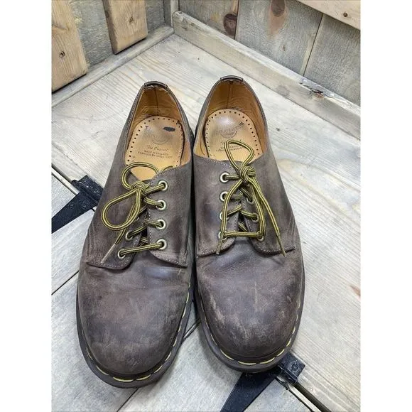 Dr Martens UK Size 10 EU45 Brown Made in England NP171280 NP12D Shoes