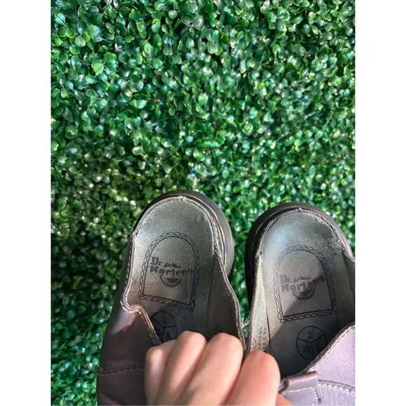 Dr. Martens Vintage Metallic Purple Chunky Platform Sandals Sz 6