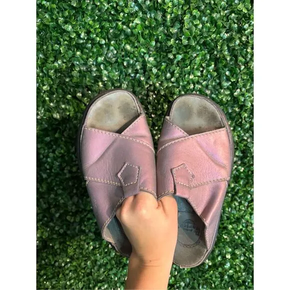 Dr. Martens Vintage Metallic Purple Chunky Platform Sandals Sz 6