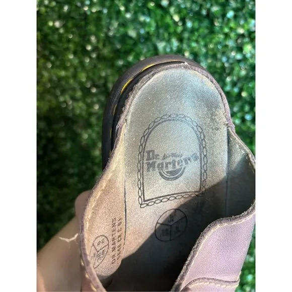 Dr. Martens Vintage Metallic Purple Chunky Platform Sandals Sz 6