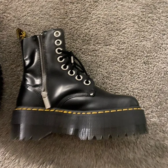 Dr. Martens Women's Jadon Max Black Platform Boots
