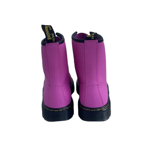 Dr. Martens Women’s Zavala Pink Smooth Leather Combat Boots