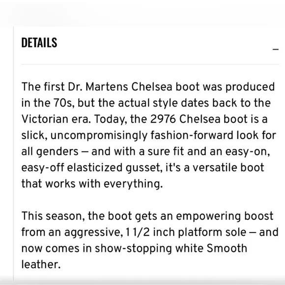 DR. MARTENS x Free People 2976 Quad Leather Platform Chelsea Boot white bootie