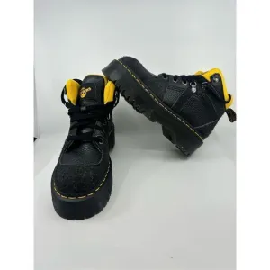 Dr Martens Zuma Hiker Boots Black Leather Suede Platform Boots size 7 Women’s