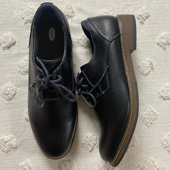 Dr. Scholls Men’s Cash Oxford Dress Shoes Black Size 12 Genuine Leather