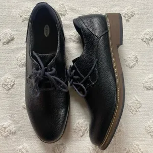 Dr. Scholls Men’s Cash Oxford Dress Shoes Black Size 12 Genuine Leather