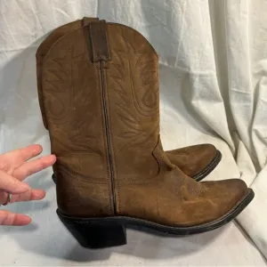 Durango Women's Western 11&quot; Leather Boots Tan 2&quot; Block Heel  RD4112 EU 41 US 9 M