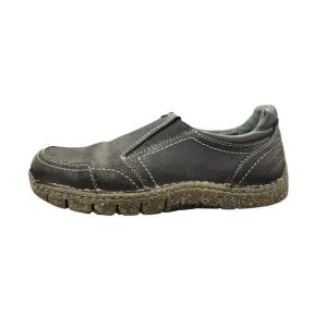 Earth Mens Black Leather Shoes Brady 9.5 B Slip On Casual Walking Hiking