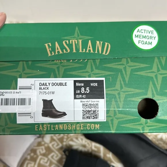 Eastland Mens Leather Daily Double Loafers-shoes, Boots New in Box