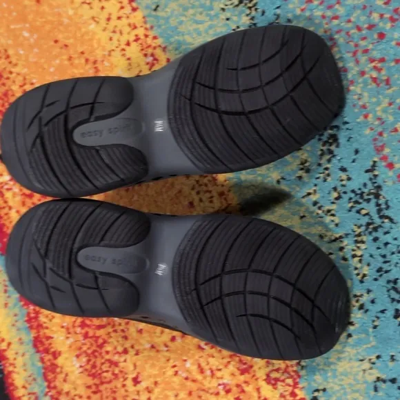 Easy Spirit Black Boots Sleek Slip-On Ankle Design