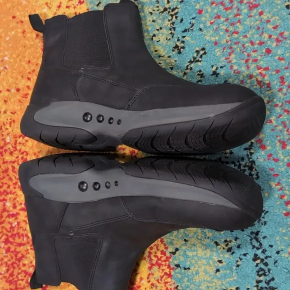 Easy Spirit Black Boots Sleek Slip-On Ankle Design