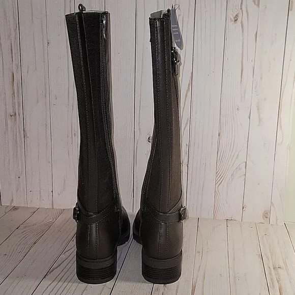 EASY SPIRIT Bianca Tall Boots Brown 9 W Wide