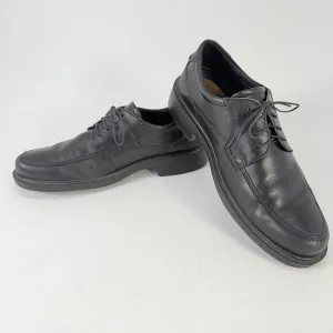 ECCO Helsinki Men's EU42 US9 Black Leather Lace Up Oxford Round Toe Dress Shoes