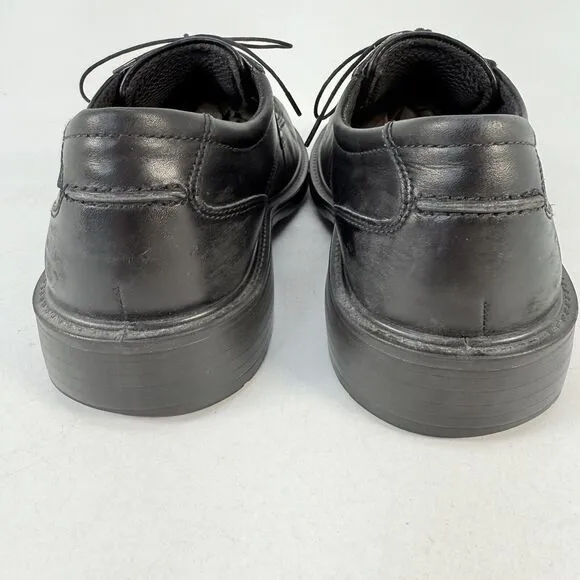 ECCO Helsinki Men's EU42 US9 Black Leather Lace Up Oxford Round Toe Dress Shoes