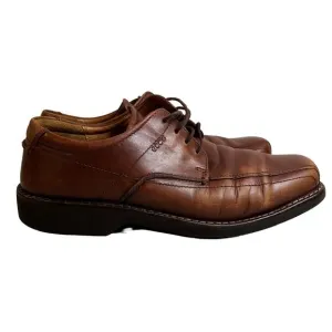 ECCO Men's Bicycle Toe Loafer Oxford Shoes Leather Brown 45 EU / 11-11.5 US