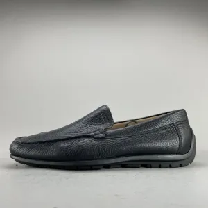 Ecco Mens EU 42 US 8-8.5 Classic Driving Moc Black Leather Slip On Loafers Shoes