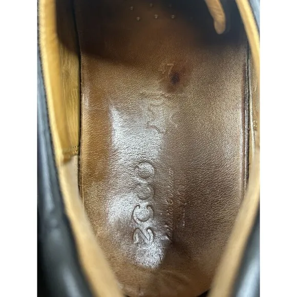 Ecco Shoes Holton Mens Apron Toe Oxford N62111401001 Black Leather Shoe Sz 13