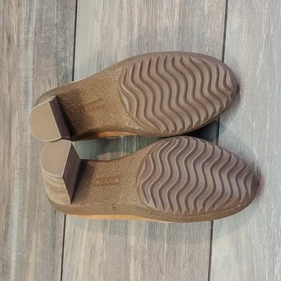 Ecco Womens Y2K Heels Platform Penny Loafers Leather Clogs shoes sz 36/5.5