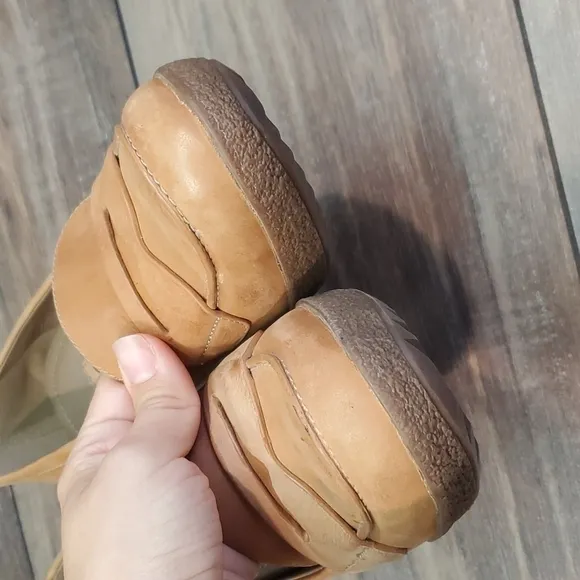 Ecco Womens Y2K Heels Platform Penny Loafers Leather Clogs shoes sz 36/5.5