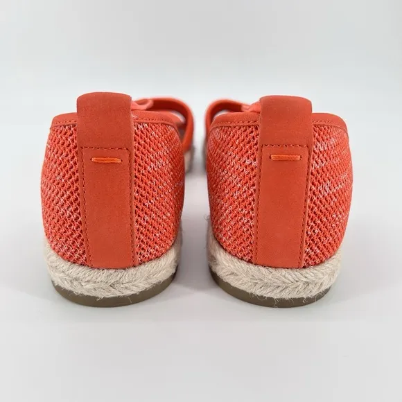 Eileen Fisher Flats Women's Size 10 Orange Mews Magma Melange Espadrille Sandals