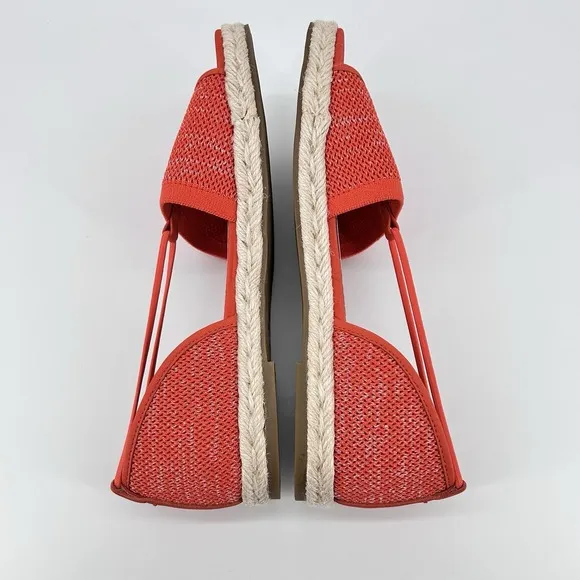Eileen Fisher Flats Women's Size 10 Orange Mews Magma Melange Espadrille Sandals