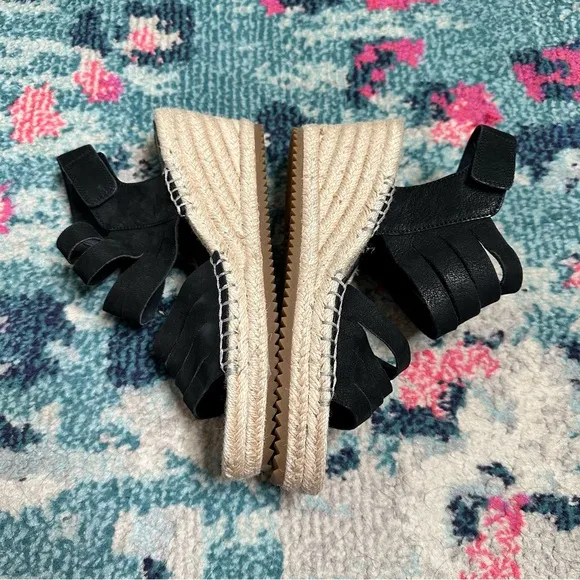 Eileen Fisher Largo Espadrille Sandals in Black
