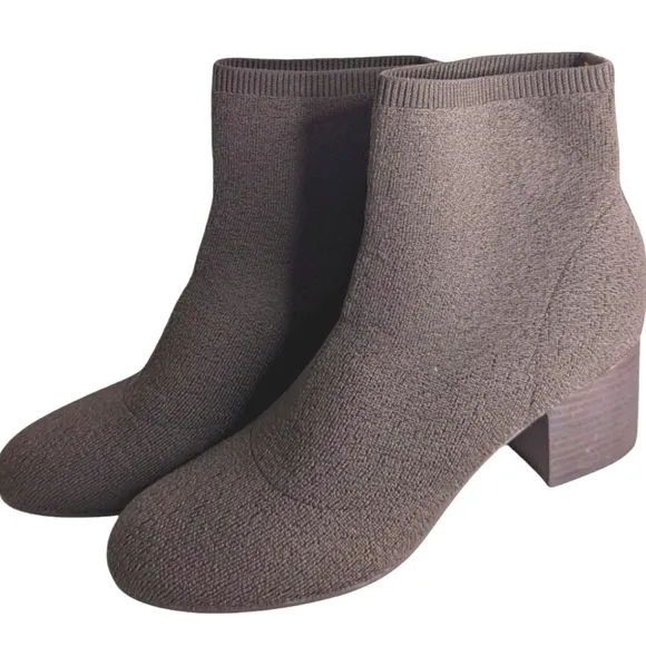 Eileen Fisher Oriel Recycled Brown Ankle Boots...Size 10