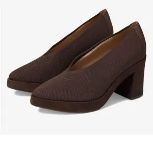 Eileen Fisher • Signy Block Heels Brown Suede Leather NEW size 9.5 $298