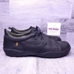 El Naturalista Pleasant Turtle Leather Casual Oxford Sneaker Black sz 46 Men's s