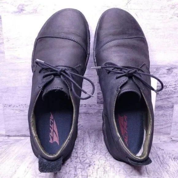 El Naturalista Pleasant Turtle Leather Casual Oxford Sneaker Black sz 46 Men's s
