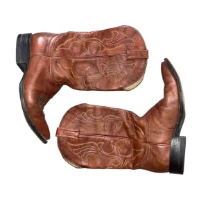 el potrero boots men’s brown cowboy boots Mens 8