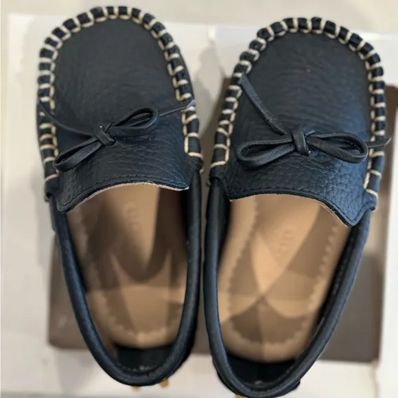 Elefantito Navy Leather Toddler Loafers NEW in box  size 6c