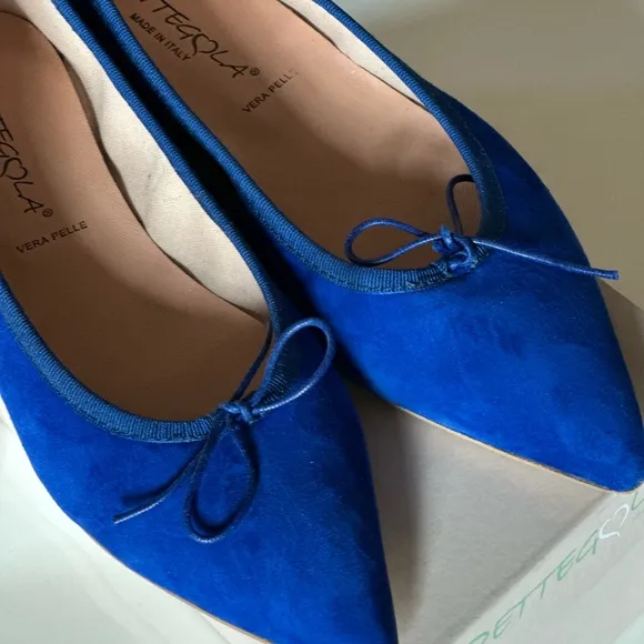 Elegant Blue Women's Ballet Flats
