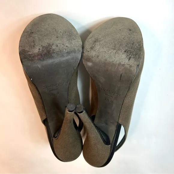 Elizabeth and James Margo Lace Up Platform Stiletto Sandals Size 7.5