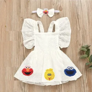 Elmo Dress Birthday Romper Dress Clothes Sesame Street outfit bodysuit Smash