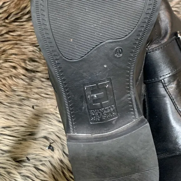 Emanuele Castro Italian two buckle boots Size 40/US10