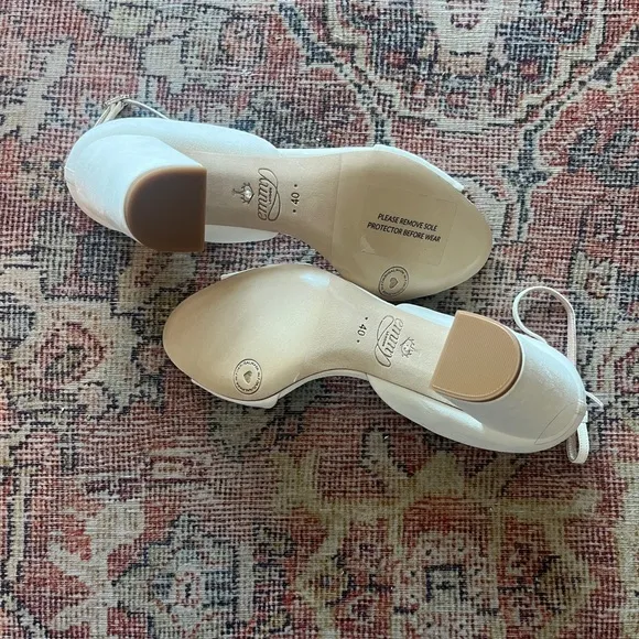 Emmy London Bridal Stella Mid Block Heel Size 10