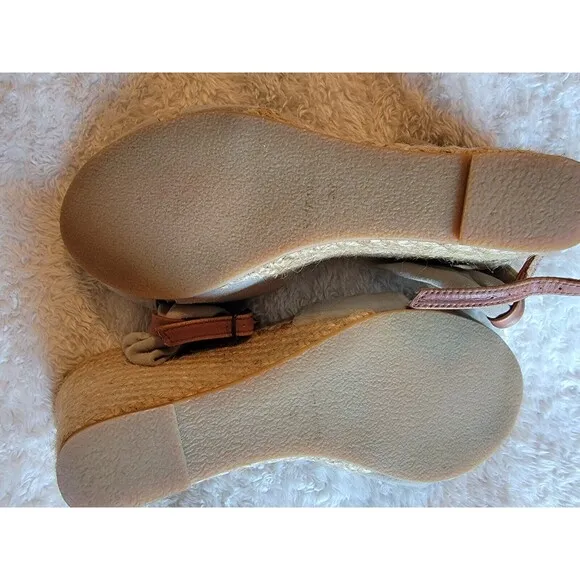 Eric Michael Handmade In Spain Espadrille Wedge Sandals Size 40 EU 9 US