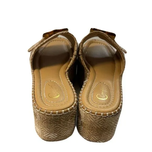 Espadrille wedge platform sandals