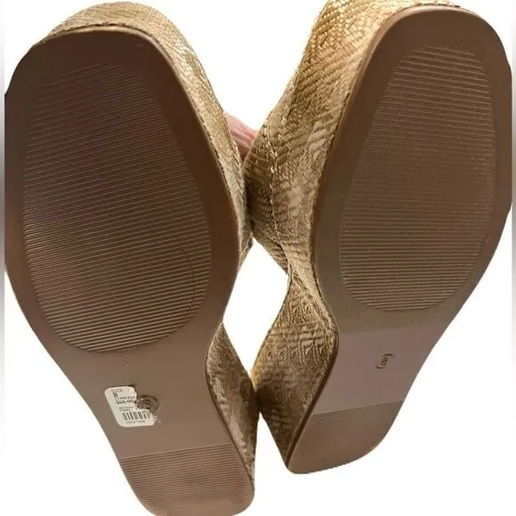 Espadrille wedge platform sandals