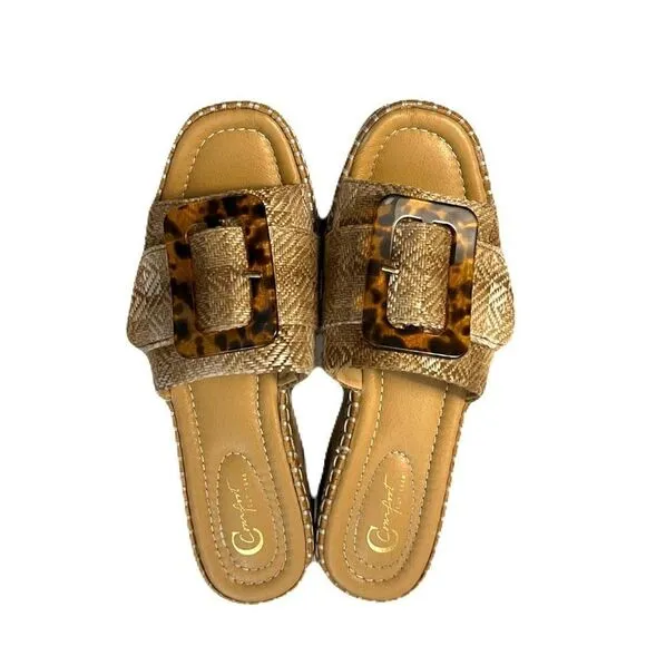 Espadrille wedge platform sandals